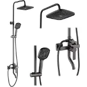 REA My2021-77H Argus - Doucheset - Titanium - 150X43,5X144Cm