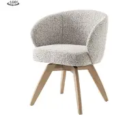 Tower Living Eetkamerstoel Brescia - Beige Stof - 59x61x79cm