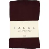 Falke Softmerino eenkleurig wol katoen panty dames rood - maat 48-50