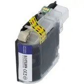 PrintAbout Inktcartridge LC-127XLBK Zwart Hoge capaciteit geschikt voor Brother