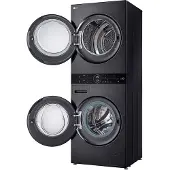 LG WT1210BBF, Voorlader, Vrijstaand, Zwart, Links, Zwart, Touchscreen