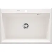 Deante - Zlewozmywak ERIDAN, granieten spoelbak, 1 kom, 70x52 cm, kleur: alabaster