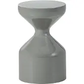 Woood Floyd Bijzettafel - Metaal - Lichtgrijs - 47x30x30