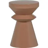 Woood Fedde Bijzettafel - Metaal - Oud Roze - 47x30x30