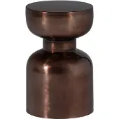 Woood Frits Bijzettafel - Metaal - Brons - 47x30x30