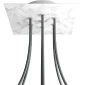Creative Cables Kroq207f105 Rose-one Square Carrara Marmeren Rozenset