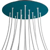 Creative Cables Krovnr4014f115 Xxl Roos-een Ronde Petroleum Roos Kit
