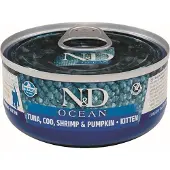 Farmina Kattenvoer Kitten Ocean Tuna Cod Pumpkin 24x70g