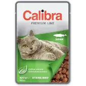 Calibra Gesteriliseerde Zakjes Zalm Doos 24x100g Natvoer Voor Katten