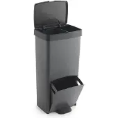 Sp Berner 70 liter verticale recyclingbak – Grote capaciteit – Duurzame opbergoplossing van gerecycled kunststof – Gemaakt in Spanje