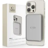 TechProtection Life MagSafe Draadloze Powerbank 5000 MAh Titanium