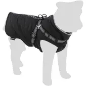 Flamingo Hondenjas Winter - Duker Zwart 30cm – waterdicht, reflecterend, voor kleine honden