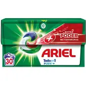 Ariel Wasmiddelcapsules + Extra Krachtige Vlekverwijderaar 30 Eenheden
