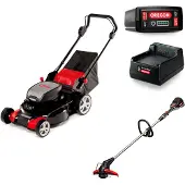 Oregon Lm400 St250 Grasmaaier En Bosmaaier Set Met Accu En Lader