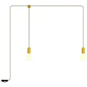 Creative Cables F-snake Eiva Buitenlamp Met 2 Draagbare Lampen Met Gloeilamp