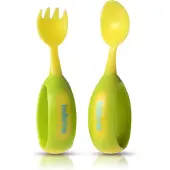 Kidsme - Toddler Spoon & Fork Set - Lime