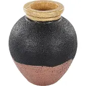 Beliani DAULIS - Decoratieve vaas - Zwart - Terracotta