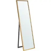 Beliani TORCY - Staande spiegel - Goud - Synthetisch materiaal