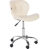 Beliani VALETTA - Bureaustoel - Beige - Kunstleer