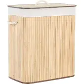 Beliani KANDY - Mand - Lichte houtkleur - Bamboehout