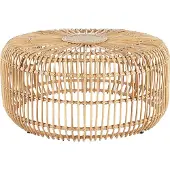 Beliani RANDAZZO - Salontafel-Beige-Rotan