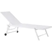 Beliani PORTOFINO - Strandstoel - Wit - Aluminium