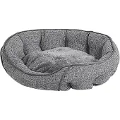 Beliani CANDIR - Dierenbed - 60 cm Grijs - Linnen