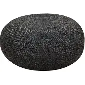 Beliani TIFELT - Poef - Zwart - Jute