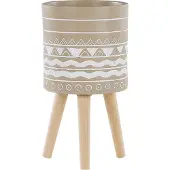 Beliani MILINA - Plantenbak - Beige - 30 cm - Magnesiumoxide