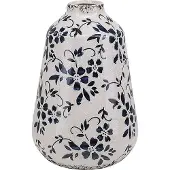 Beliani MARONEIA - Bloemenvaas - Wit - 20 cm - Keramiek