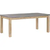 Beliani OSTUNI - Tuintafel - Grijs - 90 x 180 cm - Vezelcement