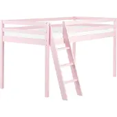 Beliani ASCOUX - Kinderbed - Roze - 90 x 200 cm - Dennenhout