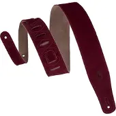 Levy's Simply Suede Burgundy Gitaarriem