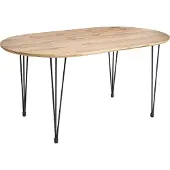 Beliani CAVELL - Eettafel - Lichtbruin - MDF