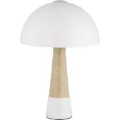 Nowa Tafellamp Paulin, crème / amber, Woon-/ Eetkamer, metaal, Scandinavisch, Tafellamp