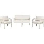 Beliani ERICHE - Loungeset 4-zits - Lichtbeige - Polypropyleen