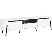 Beliani BLACKPOOL - TV-meubel - Wit - Vezelplaat