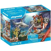 Playmobil Treasure Hunt With A Submarine Construction Game Zilver Kinderen
