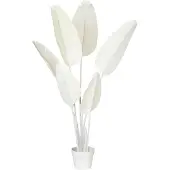 Beliani BANANA TREE - Kunstplant - Wit - 123 cm - Synthetisch materiaal