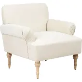 Beliani FREDROS - Fauteuil - Lichtbeige - Polyester