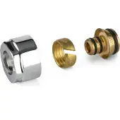 Plieger Koppelingen meerlagenbuis valvola 3/4" 16 mm chroom