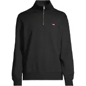 Levi's Sweatshirt 'Original Housemark Quarter-Zip Pullover' rood / zwart / wit
