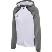 Hummel Sportief sweatvest 'LEAD 2.0' grijs / zwart / wit