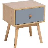 Beliani Arvada - Nachtkastje - MDF - grijs - 40x30x45