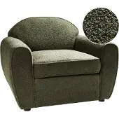 Beliani ELLEDE - Fauteuil - Donkergroen - Bouclé