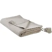 Beliani LINDULA - Sprei-Beige-Katoen