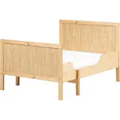 Beliani MONTIGNY - Uitschuifbaar kinderbed - Lichtbruin - Dennenhout