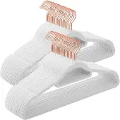 Songmics Kledinghangers – Fluweel – Set van 50 – Wit