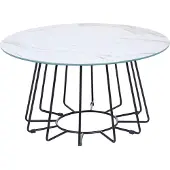 Beliani BERNIE - Salontafel - Wit - Veiligheidsglas