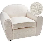 Beliani ELLEDE - Fauteuil - Lichtbeige - Bouclé